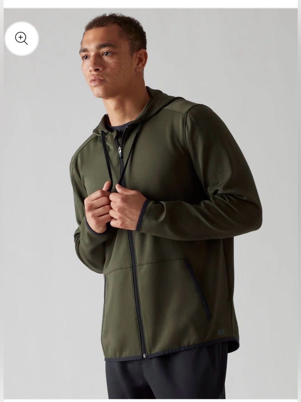 RHÔNE Warm Up Tech Full Zip Hoodie Men’s , Medium